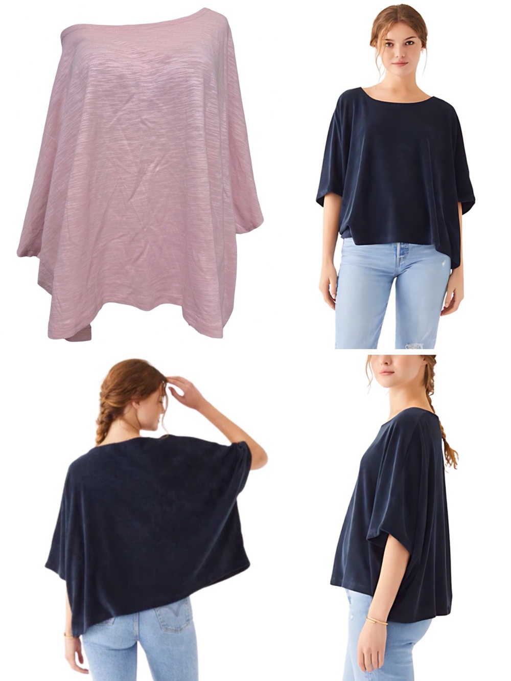 Mer-Sea Captiva Slouch Tee 100% Cotton Burnout Shirt in Pink One Size NEW